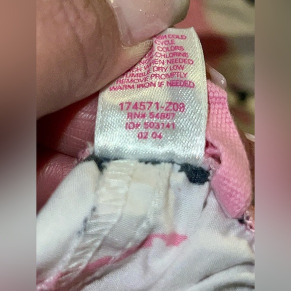 VS PINK ~ White w/ Black & Pink Dogs Pajama Pants - Picture 8 of 10